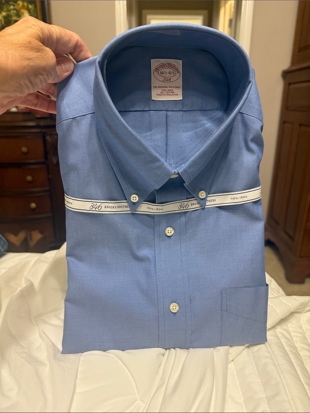 Brooks Brothers Light Blue 346 Non-Iron Dress Shirt